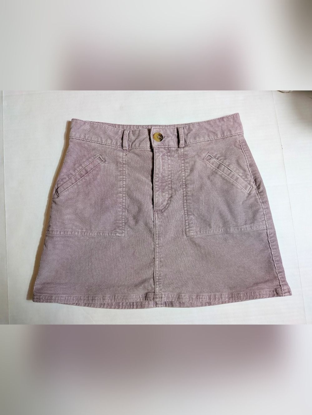 American Eagle Purple Corduroy Mini Skirt 4